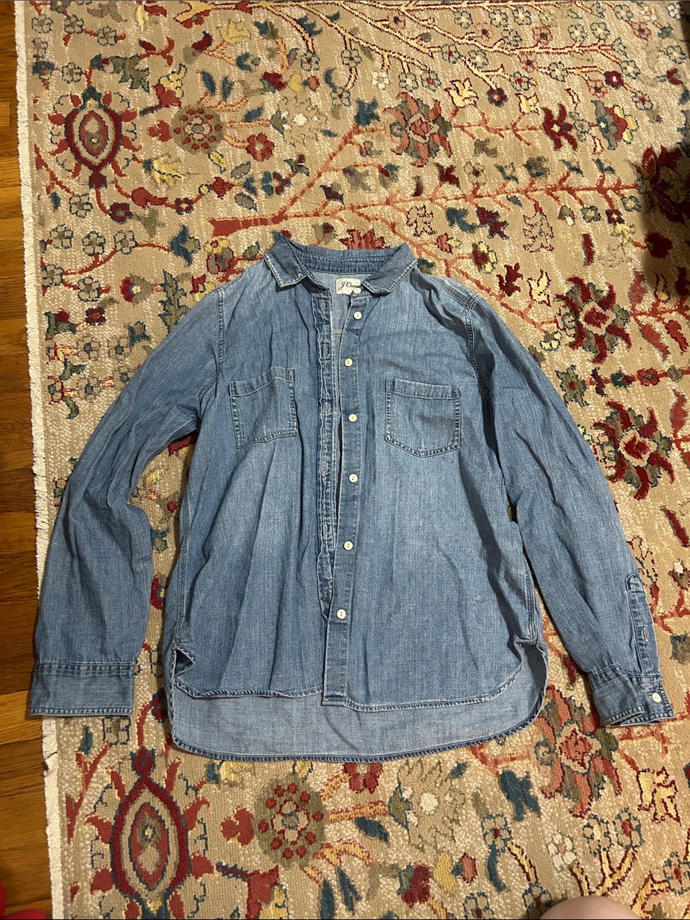 J. Crew Light Blue Denim Button-Front Shirt